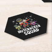 Dabbing Nutcracker Cousin Squad Funny Matching Untersetzer (angewinkelt)
