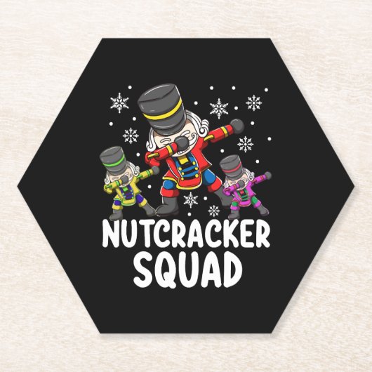 Dabbing Nutcracker Cousin Squad Funny Matching Untersetzer (Vorderseite)