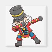 Dabbing Nutcracker Squash-Matching Weihnachten Magnet (Vorne)