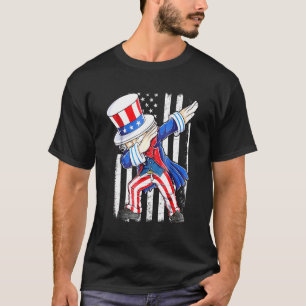 Dabbing Onkel Sam 4. Juli Kinder Jungs Mädchen 1 T-Shirt