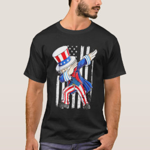 Dabbing Onkel Sam 4. Juli Kinder Jungs Mädchen 1 T-Shirt