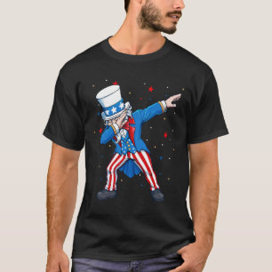Dabbing Onkel Sam 4. Juli Kinder Jungs Männer T-Shirt