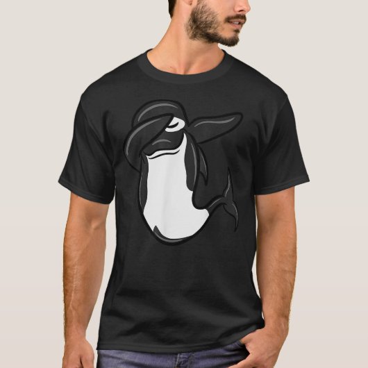 Dabbing Orca Dab Dance Funny Animal Shirt (Vorderseite)