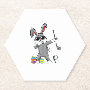 Dabbing Ostergolffest Ostern Bunny Rabbit Golfer S Untersetzer