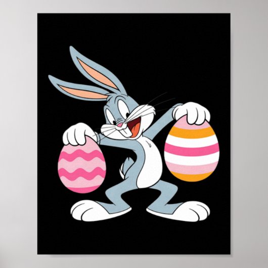 Dabbing-Osterhase Poster (Vorne)