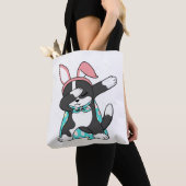 Dabbing Ostern Bunny Costume Katze Fisch Tasche (Von Nahem)