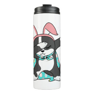 Dabbing Ostern Bunny Costume Katze Fisch Thermosbecher