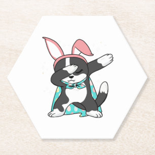 Dabbing Ostern Bunny Costume Katze Fisch Untersetzer