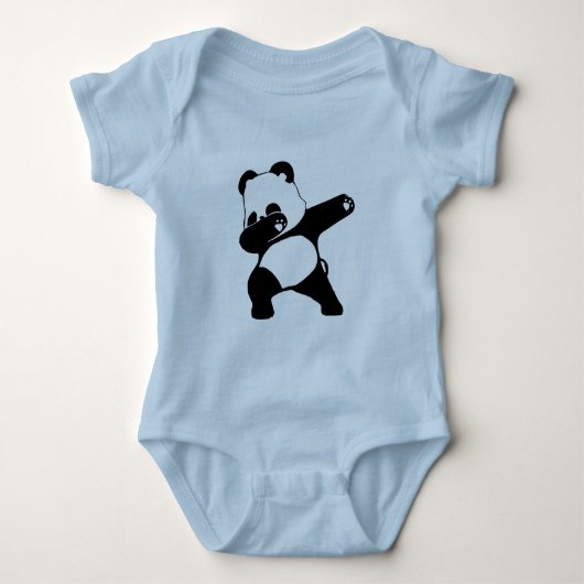 Dabbing Panda Baby Strampler (Vorderseite)