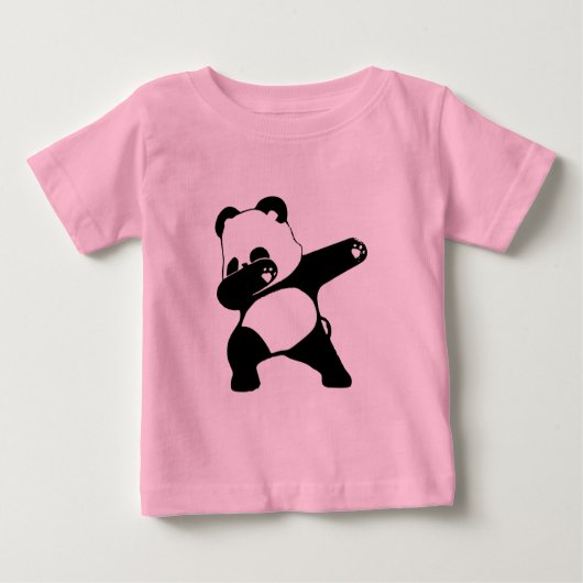 Dabbing Panda Baby T-shirt (Vorderseite)
