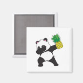 Dabbing Panda Bear Pineaple Aloha Beach Hawaiian Magnet (Vorderseite/Rückseite)