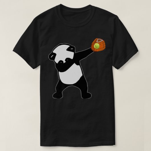 Dabbing Panda Bear Softball Baseball Glove Sport P T-Shirt (Design vorne)