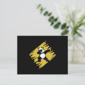 Dabbing Panda Bear Süße Tier Funny Liebe Geschenk Postkarte (Stehend Vorderseite)