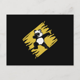 Dabbing Panda Bear Süße Tier Funny Liebe Geschenk Postkarte