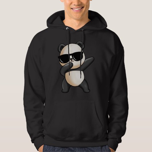 Dabbing Panda Cute Animal Giant Panda Bear Dab Dan Hoodie (Vorderseite)