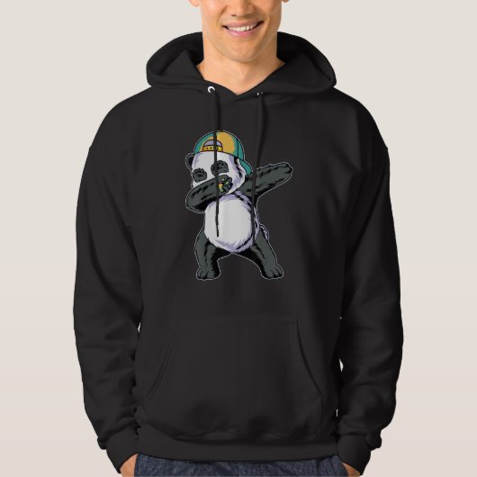 Dabbing Panda - Funny Cute Animal Giant Panda Bear Hoodie (Vorderseite)