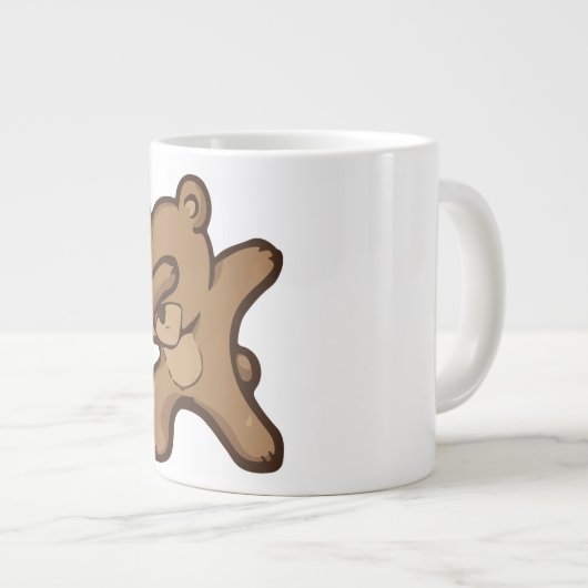 Dabbing Panda, Funny Panda dab dance Jumbo-Tasse (Vorderseite Rechts)