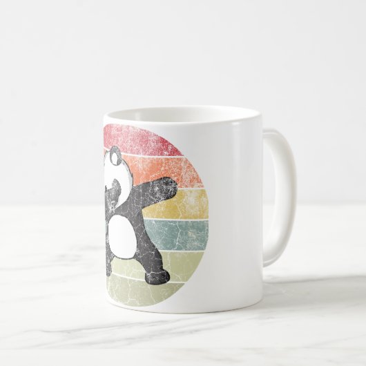 Dabbing Panda, Funny Panda Dab Dance Kaffeetasse (VorderseiteRechts)