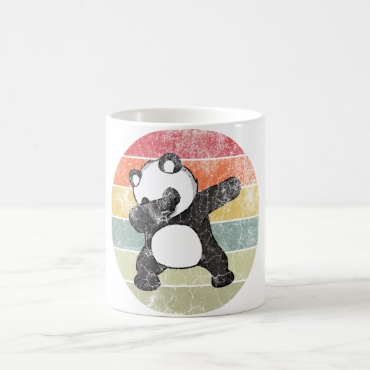 Dabbing Panda, Funny Panda Dab Dance Kaffeetasse (Mittel)