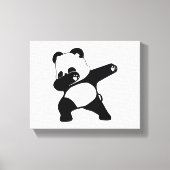 Dabbing Panda, Funny Panda dab dance Leinwanddruck (Vorderseite)