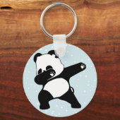 Dabbing Panda , Funny Panda dab dance Schlüsselanhänger (Vorderseite)