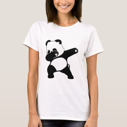 Dabbing Panda, Funny Panda dab dance T-Shirt (Vorderseite)
