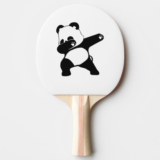 Dabbing Panda, Funny Panda dab Tischtennis Schläger (Vorderseite)
