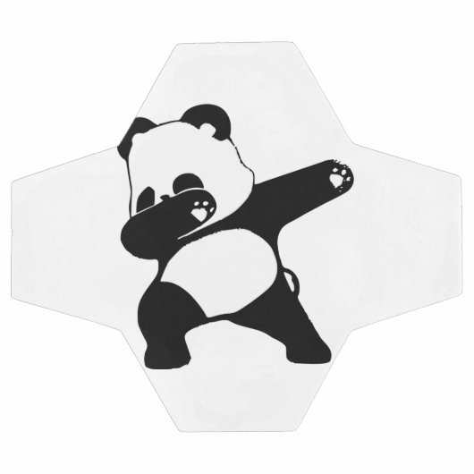 Dabbing Panda Fußball (Flach)