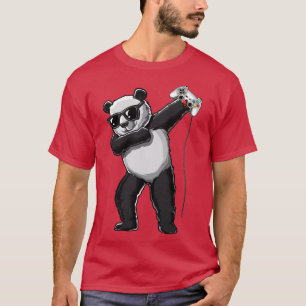 Dabbing-Panda-Gamer-lustiges-Video-Gaming-Game-Lie T-Shirt