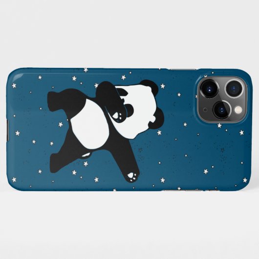 Dabbing Panda iPhone Hülle (Rückseite (Horizontal))