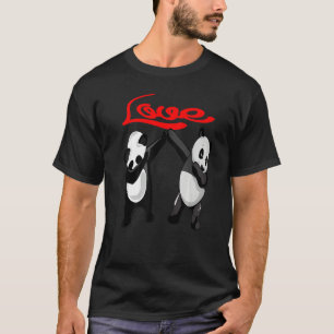 Dabbing Panda Liebe Süße Tier Panda Bärentanz T-Shirt