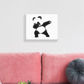 Dabbing Panda, Lustiger Panda Dab-Tanz Leinwanddruck (Insitu (Wohnzimmer))