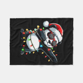 Dabbing Panda Xmas For Kids Boys Girl Panda Lover  Fleecedecke (Vorderseite (Horizontal))