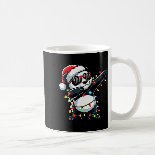 Dabbing Panda Xmas For Kids Boys Girl Panda Lover  Kaffeetasse (Rechts)