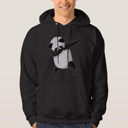 Dabbing Pandas Animal Lover Geschenk Hoodie (Vorderseite)