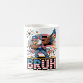 Dabbing Patriotic Eagle 4. Juli BRUH Kaffeetasse (Mittel)