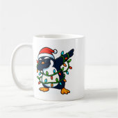 Dabbing Penguin Christmas Girls Xmas Lights Boys C Kaffeetasse (Links)