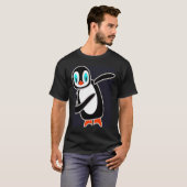 Dabbing Penguin Cool Penguin Dab Dance Dancing Cut T-Shirt (Vorne ganz)