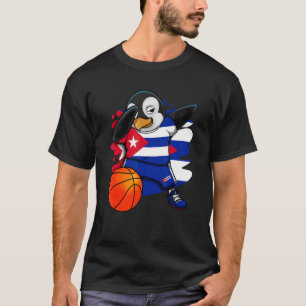 Dabbing Penguin Kuba Basketball Fans Jersey Bball T-Shirt