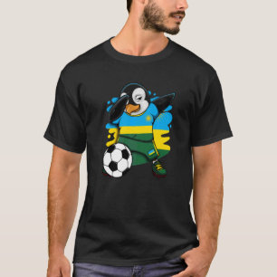 Dabbing Penguin Ruanda Soccer Fans Jersey Football T-Shirt