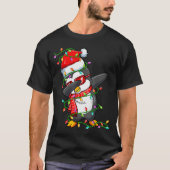 Dabbing Penguin Wearing Santa Hat - Penguin Lover  T-Shirt (Vorderseite)