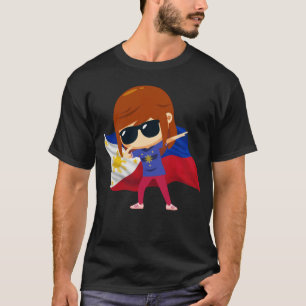 Dabbing Philippines Girl Proud Filipina Liebe Pina T-Shirt