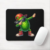 Dabbing Pickle Dancing Cucumber Lover Funny Pickle Mousepad (Mit Mouse)