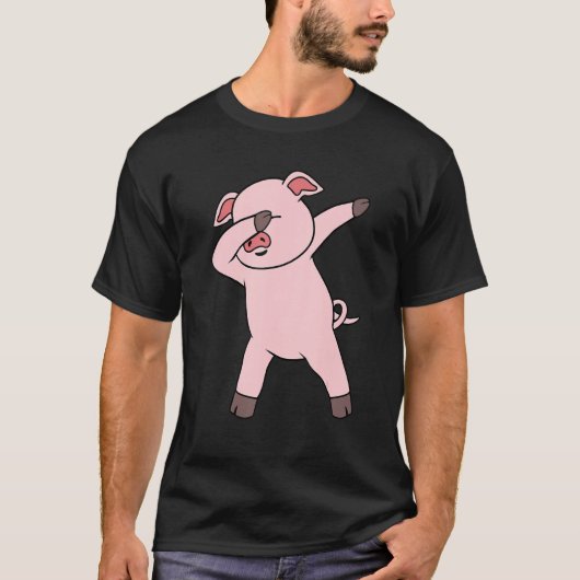 Dabbing Pig T-Shirt (Vorderseite)