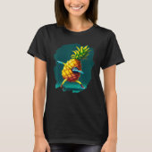 Dabbing Pineapple Aloha Sunglasses Beach Dance Haw T-Shirt (Vorderseite)