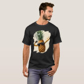 Dabbing Pineapple Aloha Sunglasses Beach Dance Haw T-Shirt (Vorne ganz)