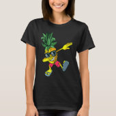 Dabbing Pineapple Sunglasses  Pineapple Summer Bea T-Shirt (Vorderseite)