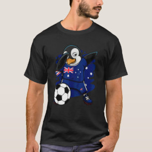 Dabbing Pinguin Australia Soccer Fans Jersey Footb T-Shirt