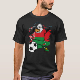 Dabbing Pinguin Belarus Fußball Fans Jersey Footba T-Shirt