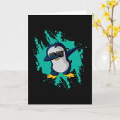 Dabbing Pinguin Dab Cold Ice Funny Ice Frische Pas Karte (Gelbe Blume)